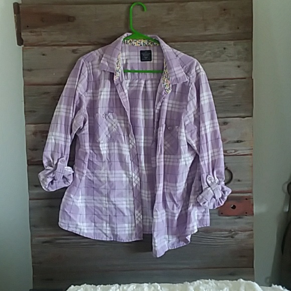 Faded Glory Tops - Purple button up shirt Faded Glory Tops - Purple button up shirt